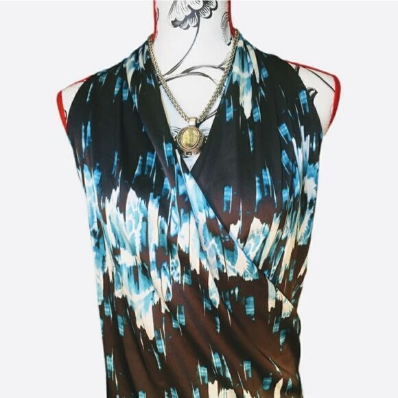 Derek Lam Sleeveless Wrap Dress Sz L - Picture 3 of 6